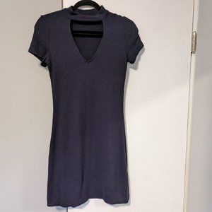 Aritzia Wilfred navy knit dress